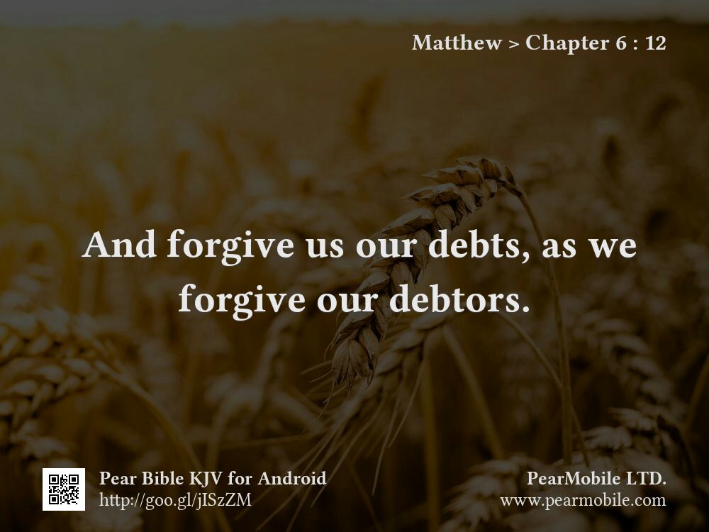 Matthew, Chapter 6:12